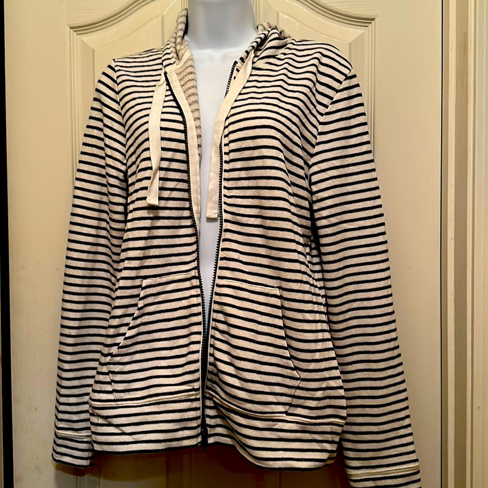 Nautical full zip jacket with hood
